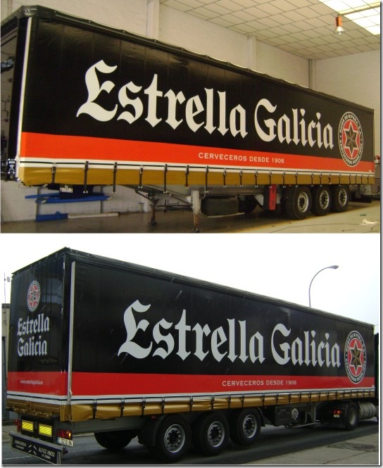 Lona camión de Estrella Galicia