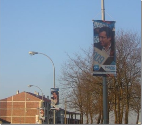 Pancartas de farola y textiles para Campaña electoral